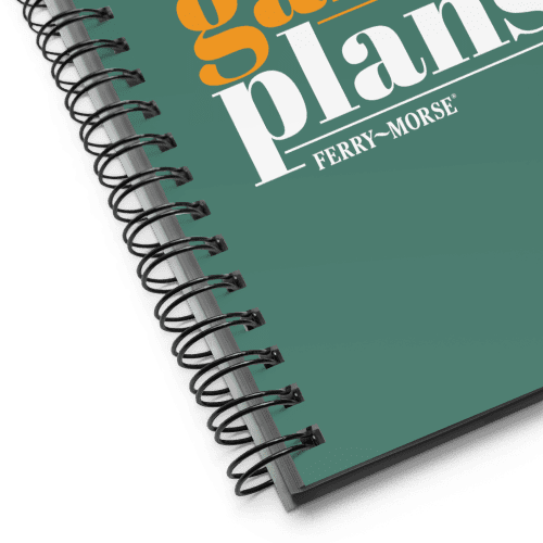 Big Garden Plans Spiral Notebook Details