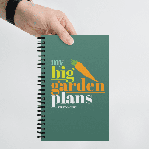 Big Garden Plans Spiral Notebook With Model