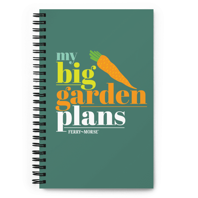 Big Garden Plans Spiral Notebook front