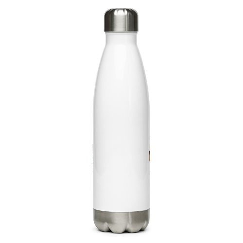 Ferry Morse stainless steel water bottle white 17 oz back