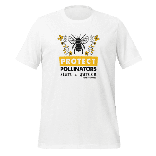 Protect The Pollinators Front White