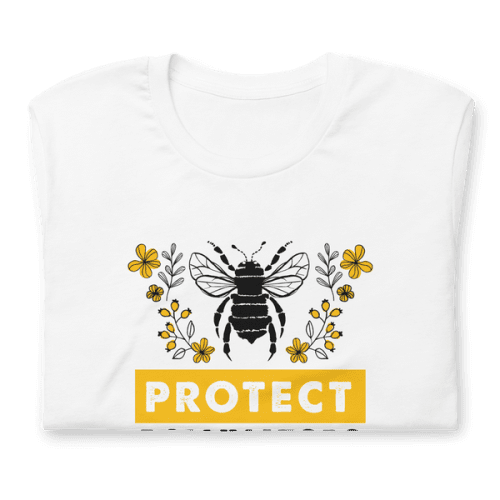 Protect The Pollinators Shirt White Folded