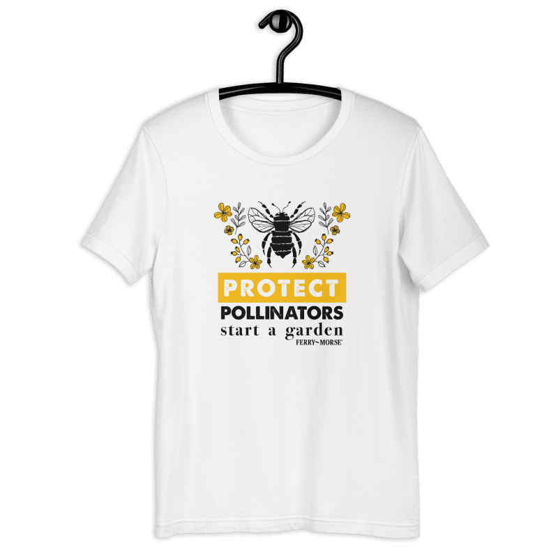 Protect The Pollinators Shirt White On Hanger