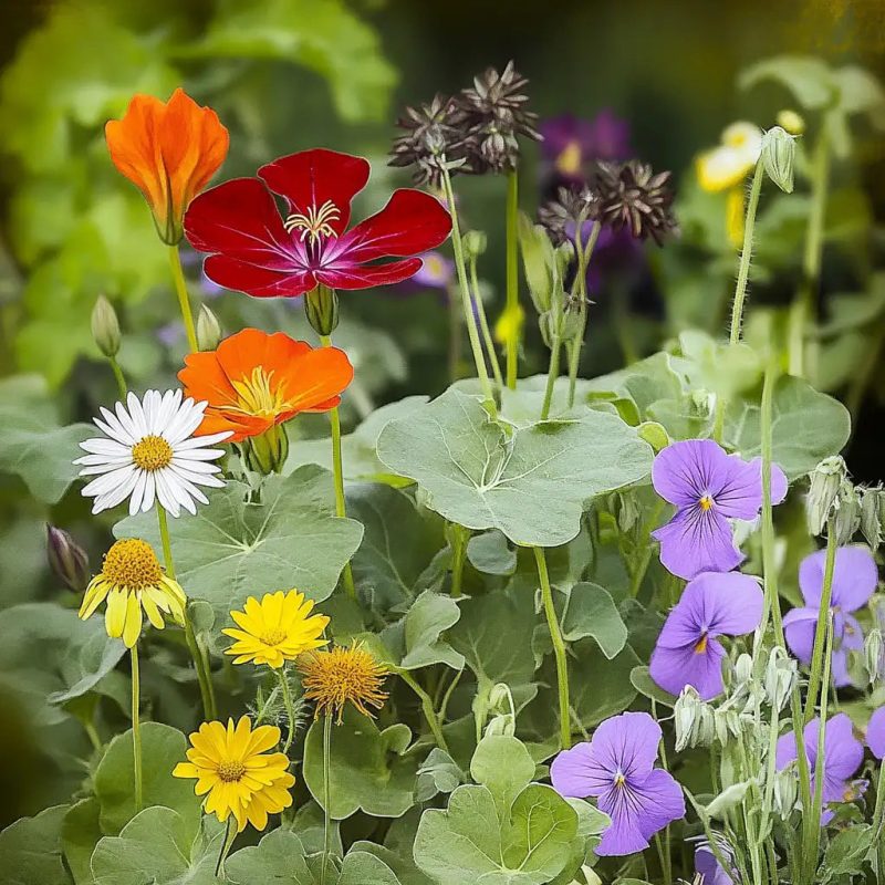 WF 21 Edible Flower Mix AI Image Compressed