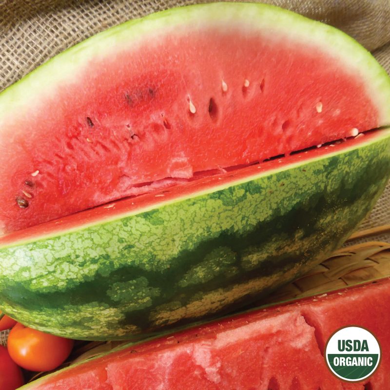 Watermelon Crimson Sweet Organic Seeds USDA logo