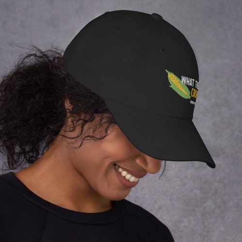 What The Crop classic dad hat black right side