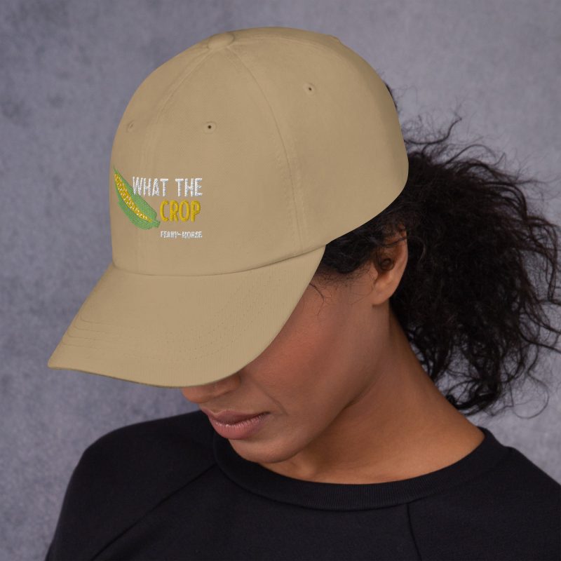 What The Crop classic dad hat khaki left side