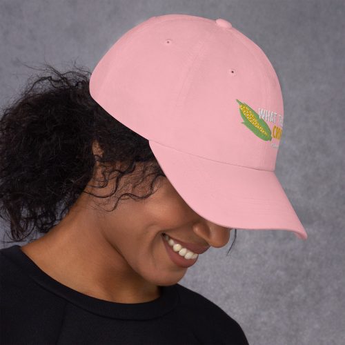 What The Crop classic dad hat pink right side