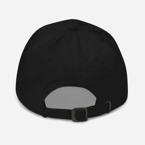 classic dad hat black back