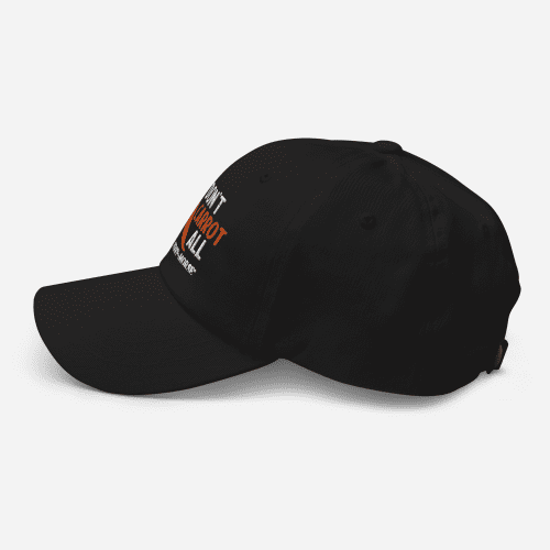 classic dad hat black left side