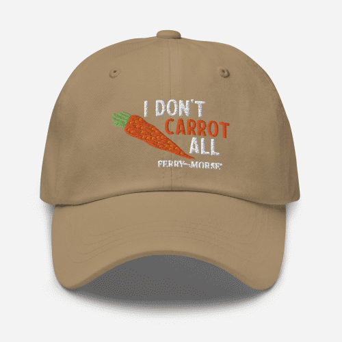 classic dad hat khaki front i dont carrot all