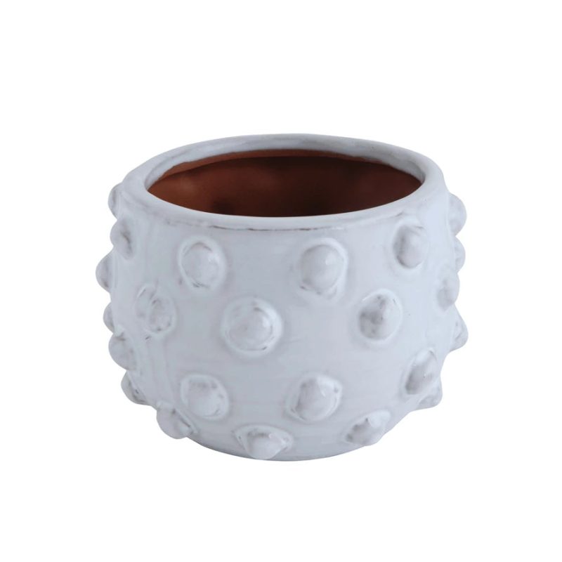 da9388 White Terracotta Planter Main