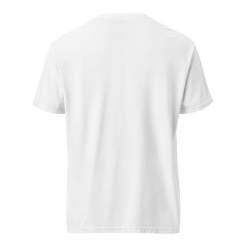 garden heart unisex garment dyed heavyweight t shirt white bac