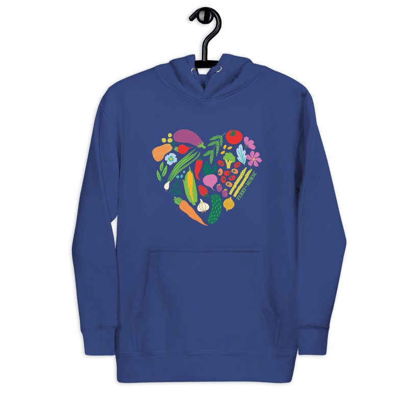 gardenheart unisex premium hoodie team royal front hanger