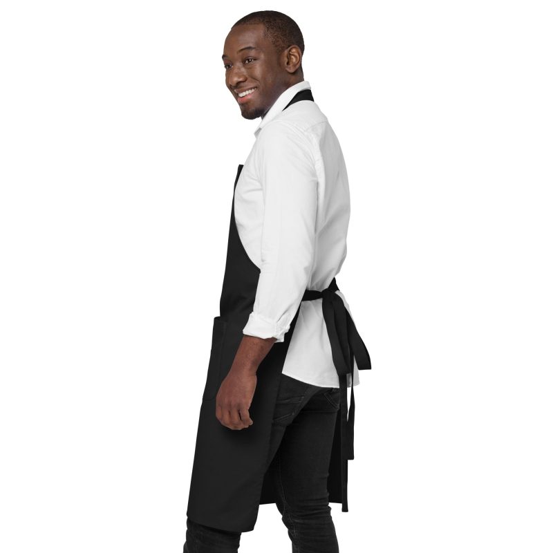 i grow my own food apron black back