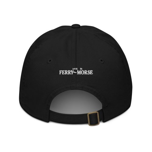 i grow my own food organic baseball cap black back