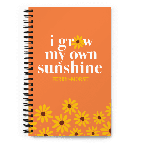 i grow my own sunshine spiral notebook front