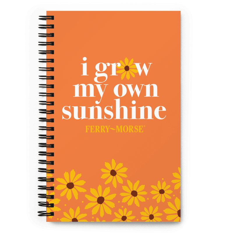 i grow my own sunshine spiral notebook front