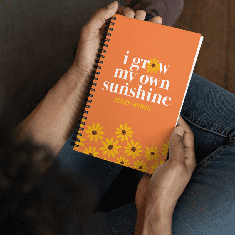 i grow my own sunshine spiral notebook front lifestyle