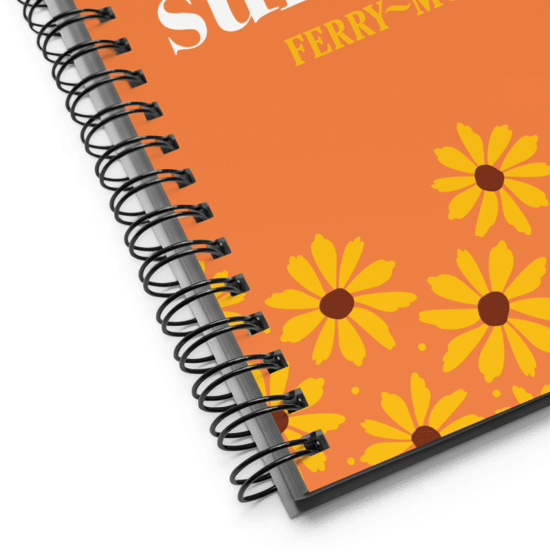 i grow my own sunshine spiral notebook product detail 2