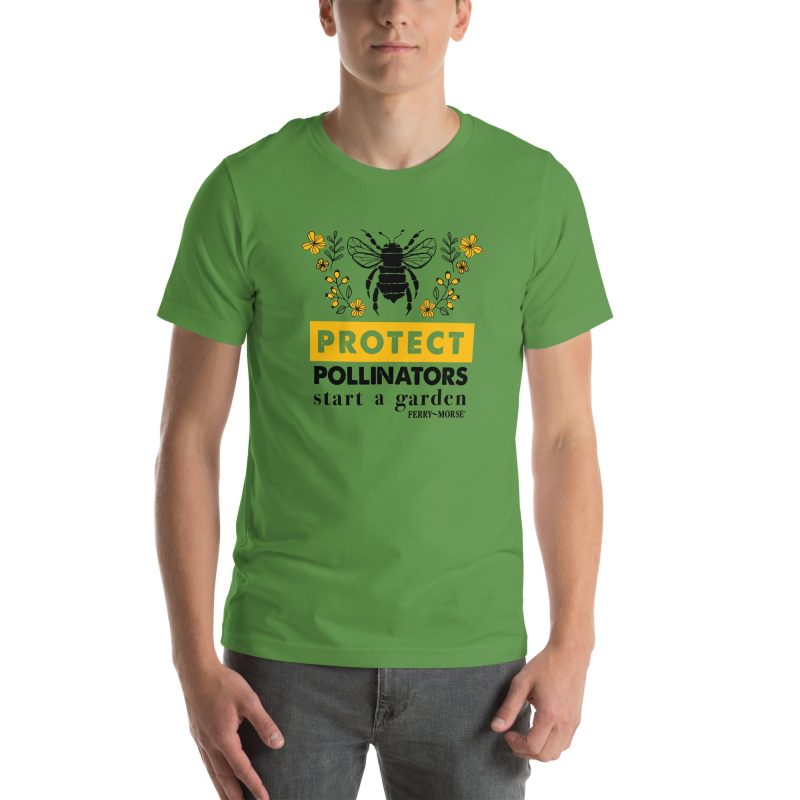 protect pollinators unisex staple t shirt leaf front