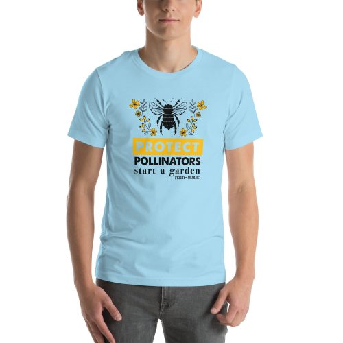 protect pollinators unisex staple t shirt ocean blue front