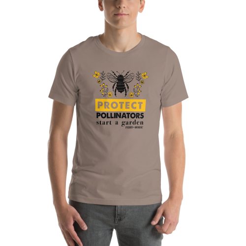 protect pollinators unisex staple t shirt pebble front