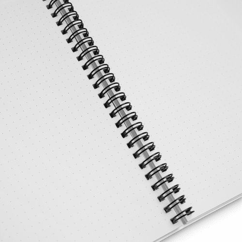 spiral notebook white product detail