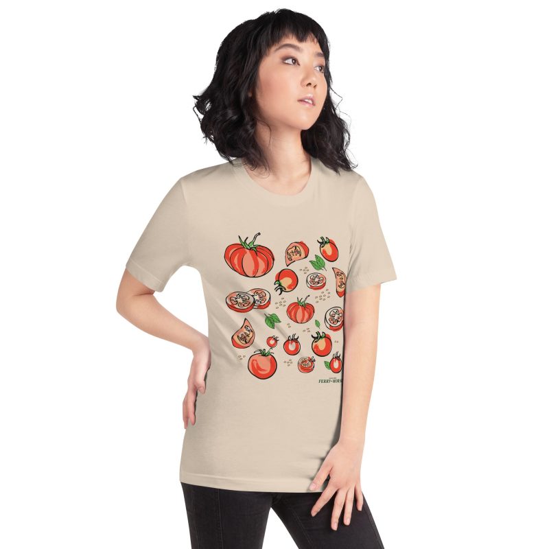 tomato lover unisex staple t shirt soft cream right front