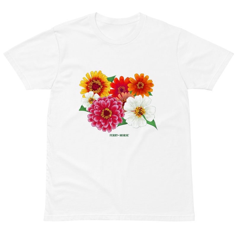 zinnia lover unisex premium t shirt white front