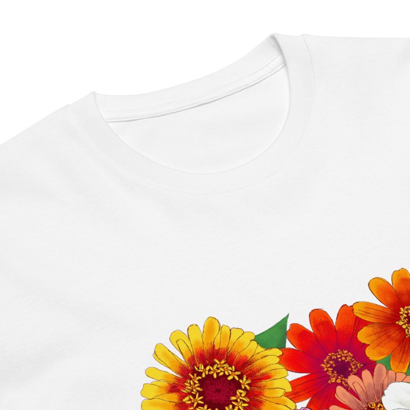 zinnia lover unisex premium t shirt white product details